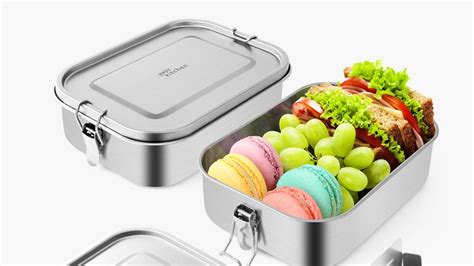 metal lunch boxes 9x7x3.5|metal lunch box with compartments.